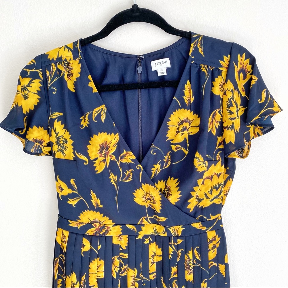 JCrew Factory Dandelion Pleated Mini Dress Size X - Picture 5 of 5